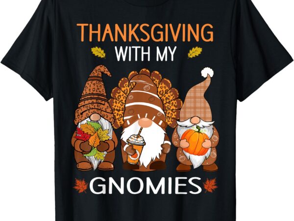 Thanksgiving women gnome fall leopard turkey men girls t-shirt