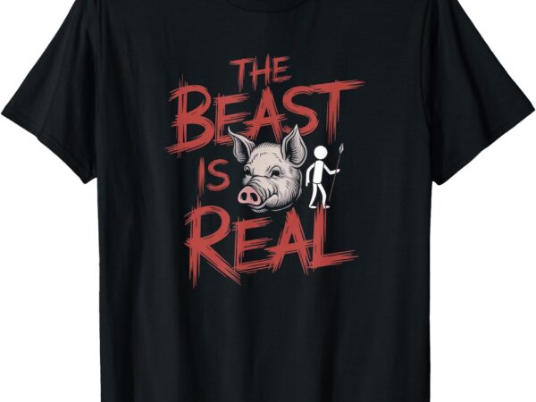 The beast is real lord of the flies classic literary t-shirt