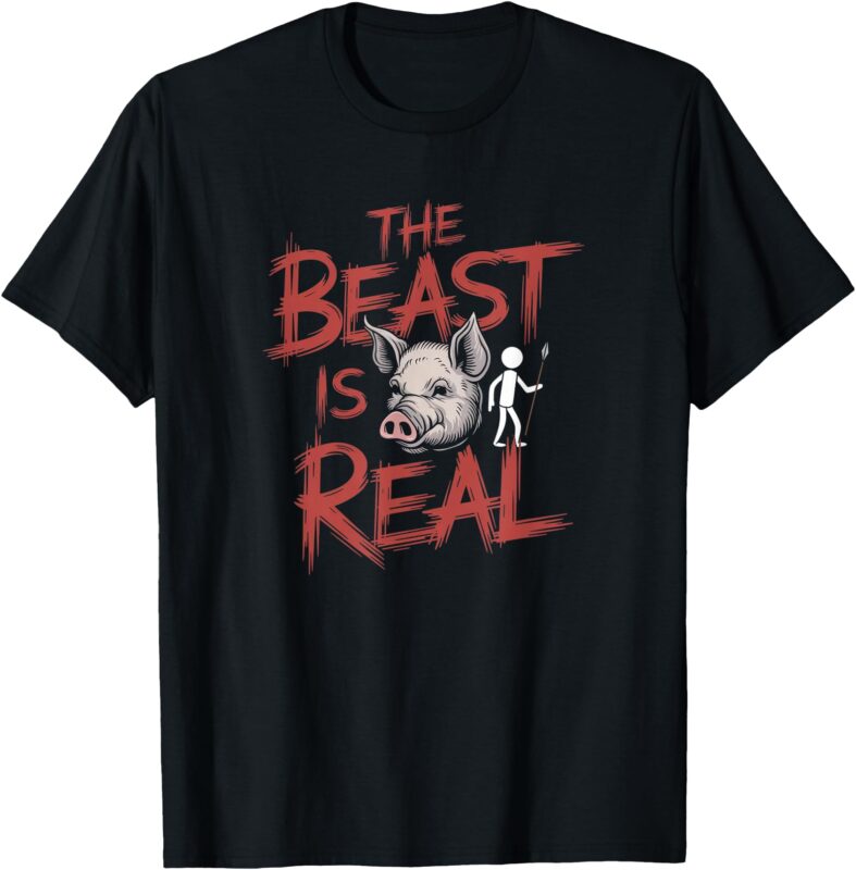 The Beast is Real Lord of the Flies Classic Literary T-Shirt