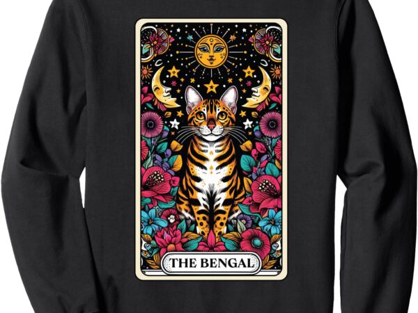 The bengal cat tarot card sweatshirt