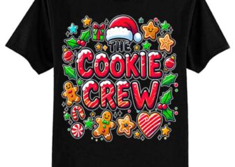 The Cookie Crew Christmas Baking Cookie Lover Kids Women T-Shirt ltsp