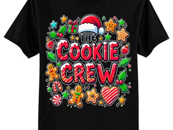 The cookie crew christmas baking cookie lover kids women t-shirt ltsp