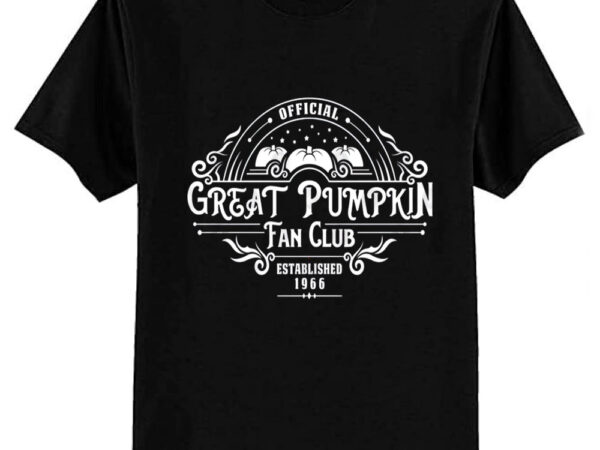 The great pumpkin fan club t-shirt