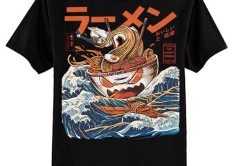 The Great Ramen off Kanagawa Tri-blend T-Shirt