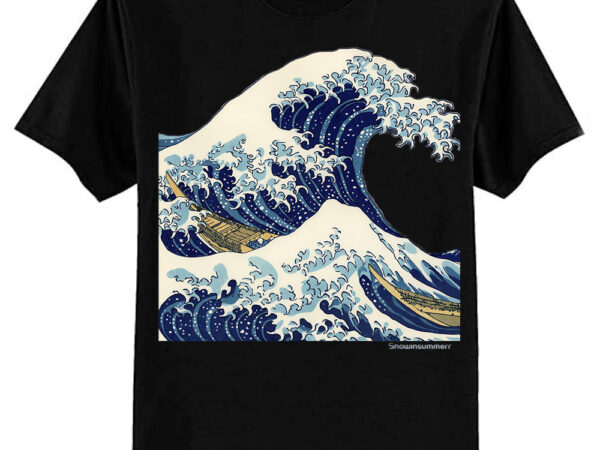 The great wave off kanagawa transparent classic t-shirt