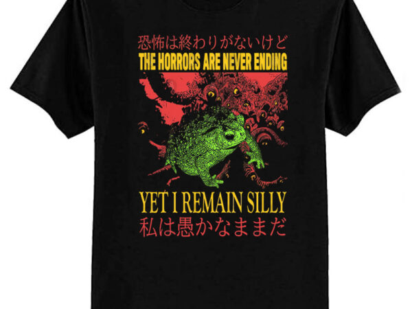 The horrors are never ending frog t-shirt