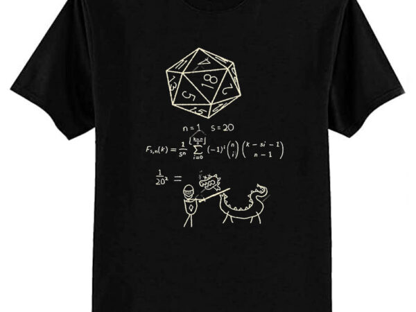 The science of 20 sided dice. tri-blend t-shirt