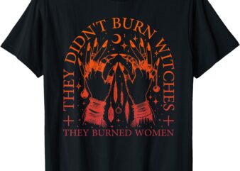 They Didn’t Burn Witches They Burned Women Witchy Halloween T-Shirt