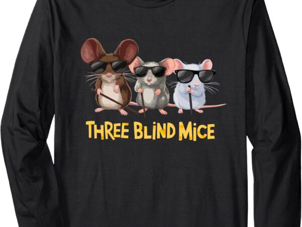 Three blind mice costume long sleeve t-shirt