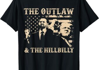 Trump 2024 Flag Outlaw Hillbilly J.D.Vance 2024 Donald Trump T-Shirt