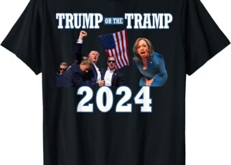 Trump or the Tramp 2024 Vote For Trump Trump Vance 2024 T-Shirt