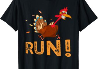 Turkey Run Costume Thanksgiving Funny Running Turkey Trot T-Shirt