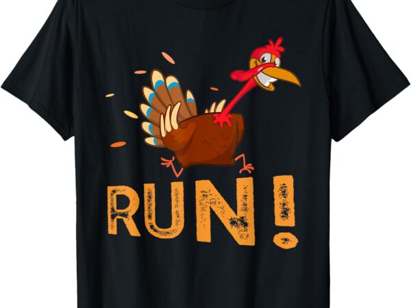 Turkey run costume thanksgiving funny running turkey trot t-shirt