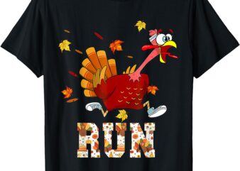 Turkey Run Costume Thanksgiving Running Turkey Trot T-Shirt