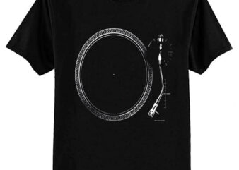 Turntable Retro Music Vintage Audio Vinyl Record Player LP T-Shirt