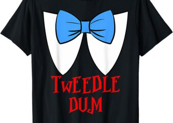 Tweedle Dum I’m With Dee Couple & Friends Funny Lazy Costume T-Shirt