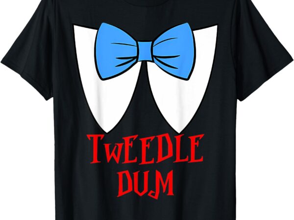 Tweedle dum i’m with dee couple & friends funny lazy costume t-shirt