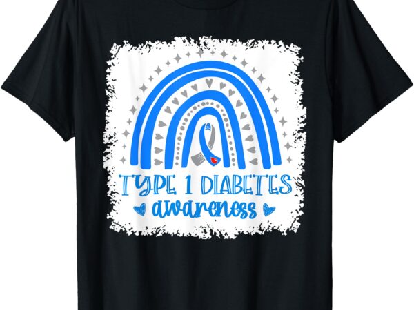 Type 1 diabetes november we wear blue for diabetes awareness t-shirt