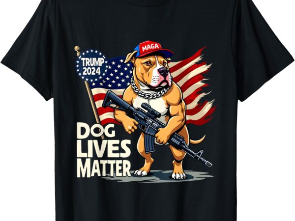 Usa election day dog lovers dog lives matter trump 2024 t-shirt