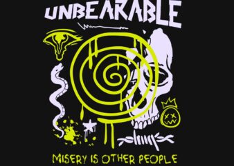 Unbearable Graffiti T-shirt Design