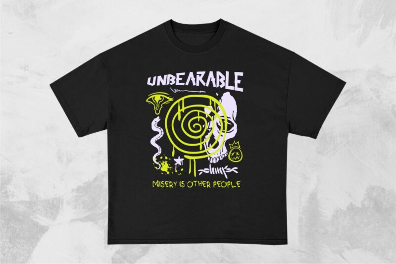 Unbearable Graffiti T-shirt Design