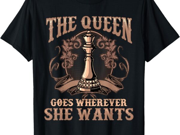 Unique chess art for women girls chess lover chess player t-shirt