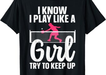 Unique Pickleball Design For Women Girls Pickle Ball Player T-Shirt