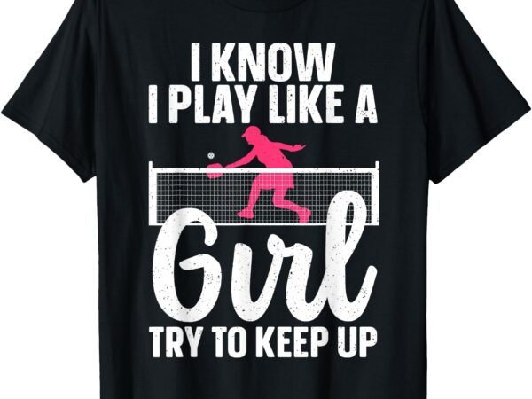 Unique pickleball design for women girls pickle ball player t-shirt