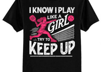 Unique Pickleball Design For Women Girls Pickle Ball Player T-Shirt ltsp