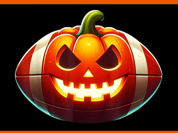 Football pumpkin halloween png t shirt graphic design