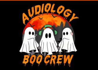 Audiologist Boo Crew Halloween Ghosts PNG