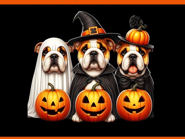 Bulldog ghost halloween dog png t shirt template