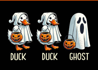 Duck Ghost Pun Trick or Treat Halloween PNG