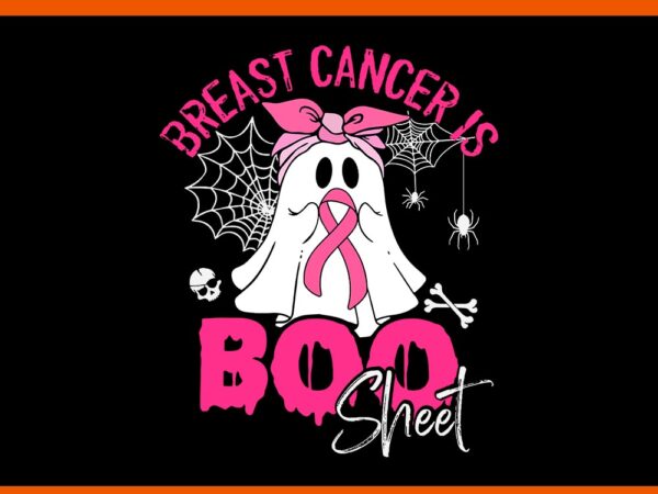 Breast cancer is ghost sheet pink breast cancer awareness svg t shirt template