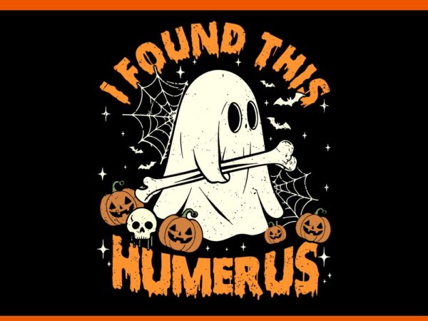 I found this humerus ghost pumpkin halloween svg t shirt design for sale