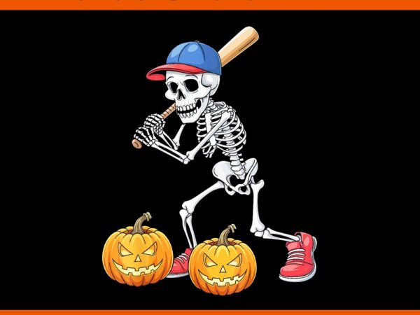 Dabbing skeleton pumpkin halloween png t shirt vector illustration