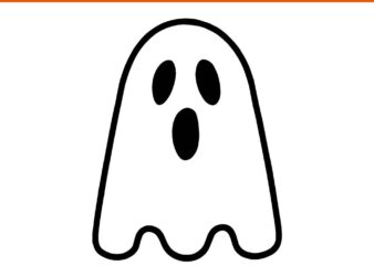 Ghost Face Halloween SVG, Ghost Halloween SVG