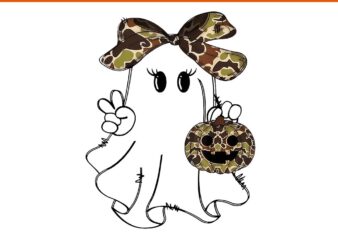 Camouflage Camo Ghost Halloween PNG t shirt vector file