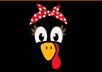 Turkey Face SVG, Turkey Face Thanksgiving SVG