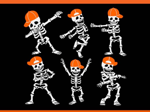 Dancing skeleton halloween svg t shirt vector illustration