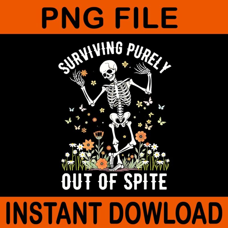 Skeleton Surviving Out of Spite – Alive Out of Spite PNG