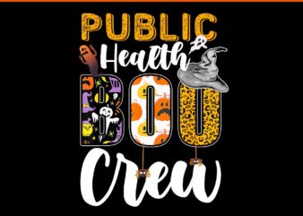 Public Health Boo Crew Halloween PNG