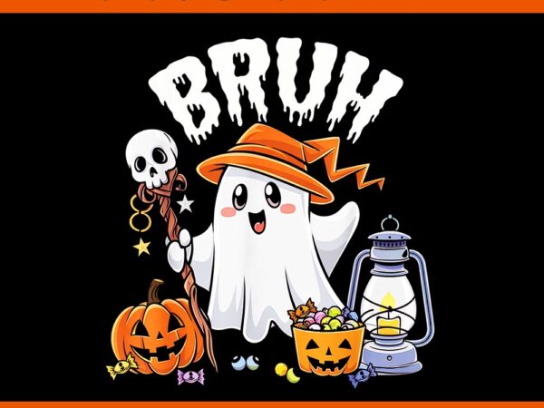 Bruh ghost halloween candy png t shirt template