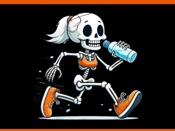 Running skeleton halloween png t shirt design online