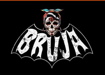 Bruja Bat Halloween PNG t shirt template