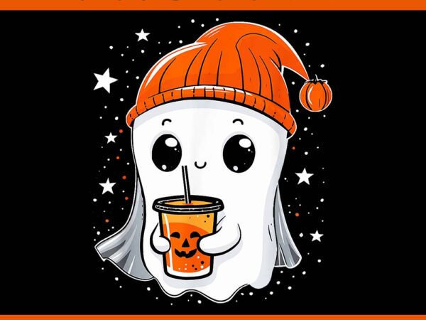 Ghost spooky season halloween png t shirt design template