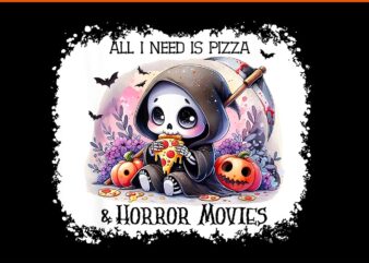 All I Need Is Pizza And Horror Movies Skeleton PNG