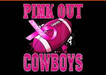 Pink Out Tackle Breast Cancer Awareness American Football PNG