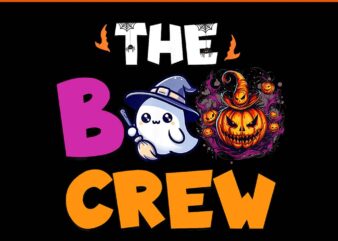 The Boo Crew Halloween PNG t shirt designs for sale