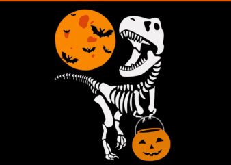 Dinosaur Halloween SVG, T-Rex Halloween SVG